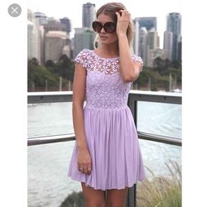 Lavender mini dress